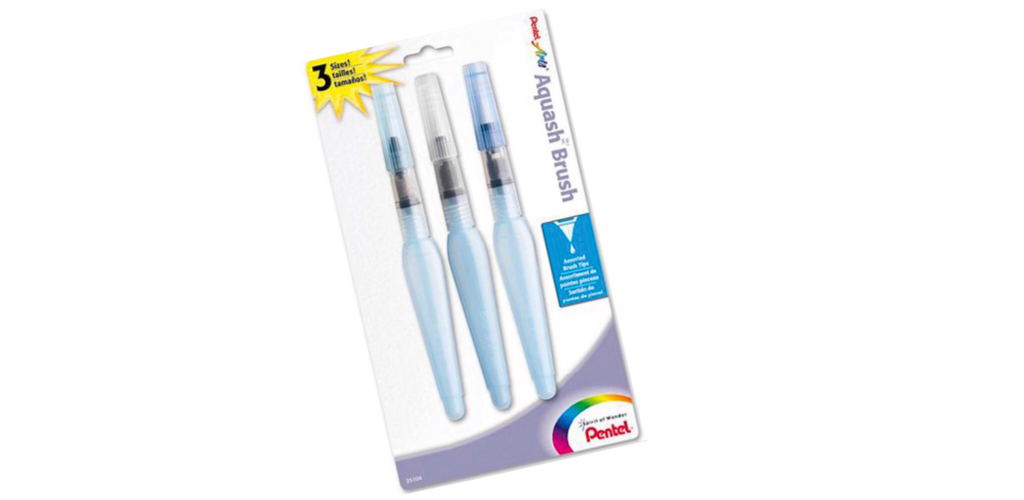 Summer’s Pen favorite hand lettering pens and tools - Pentel aquash water brush